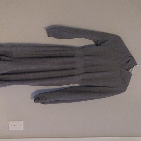 Heavy Grey Hoodie Dress - Picture 2 of 4